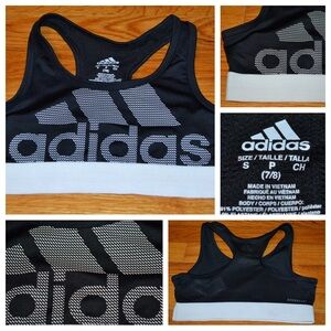 Youth girls Adidas Aeroready sports bra, size S 7/8